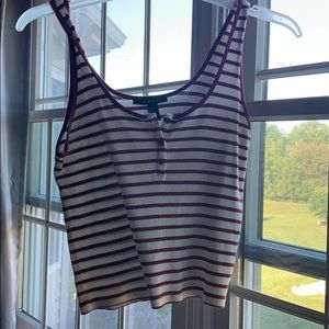 Forever 21 striped crop top